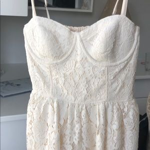 White/cream lace sundress